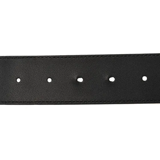 Original Cheap Cheap GUCCI Calfskin Double G 40mm Belt 85 34 Black 0119