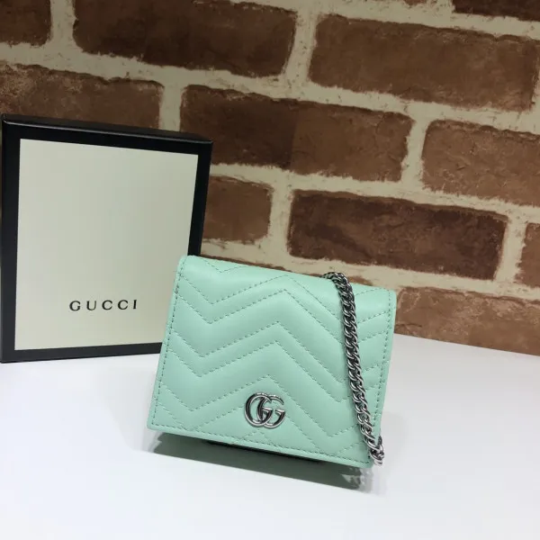 Original Cheap Cheap GUCCI GG Marmont chain wallet 0120