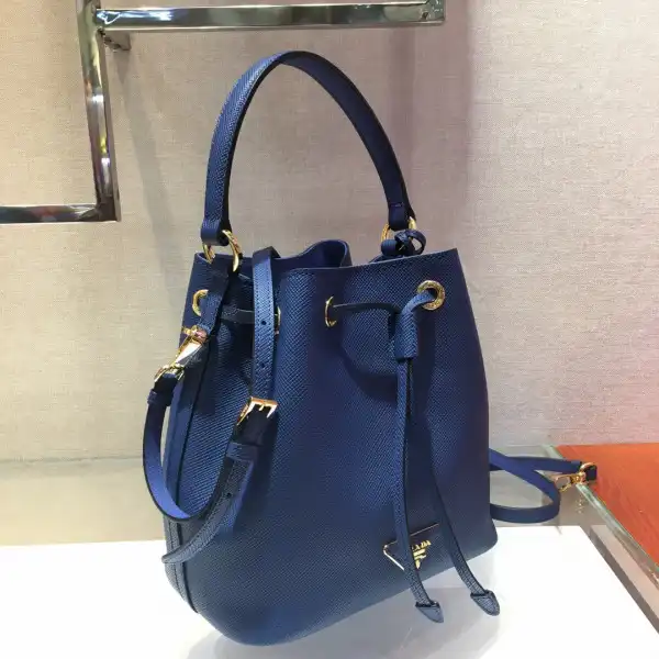 Best Price Cheap PRADA Saffiano Leather Bucket Bag 0128