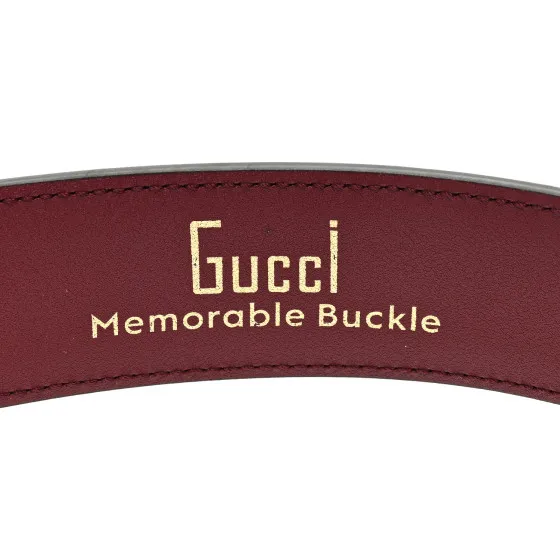 Affordable Cheap GUCCI Ciny Lux Calfskin Patterned Double G 40mm Belt 75 30 Rubicund 0119