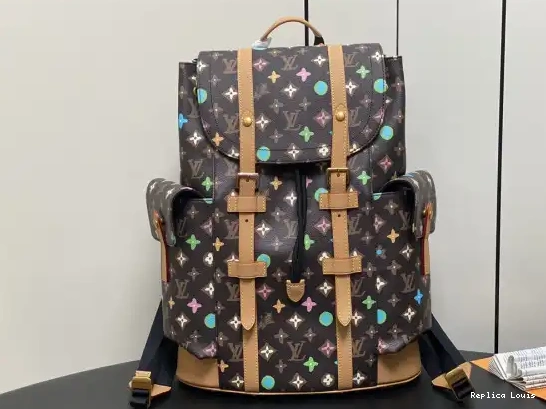 How to buy Cheap VUITTON CHRISTOPHER Backpack-41*48*13CM LOUIS 0213