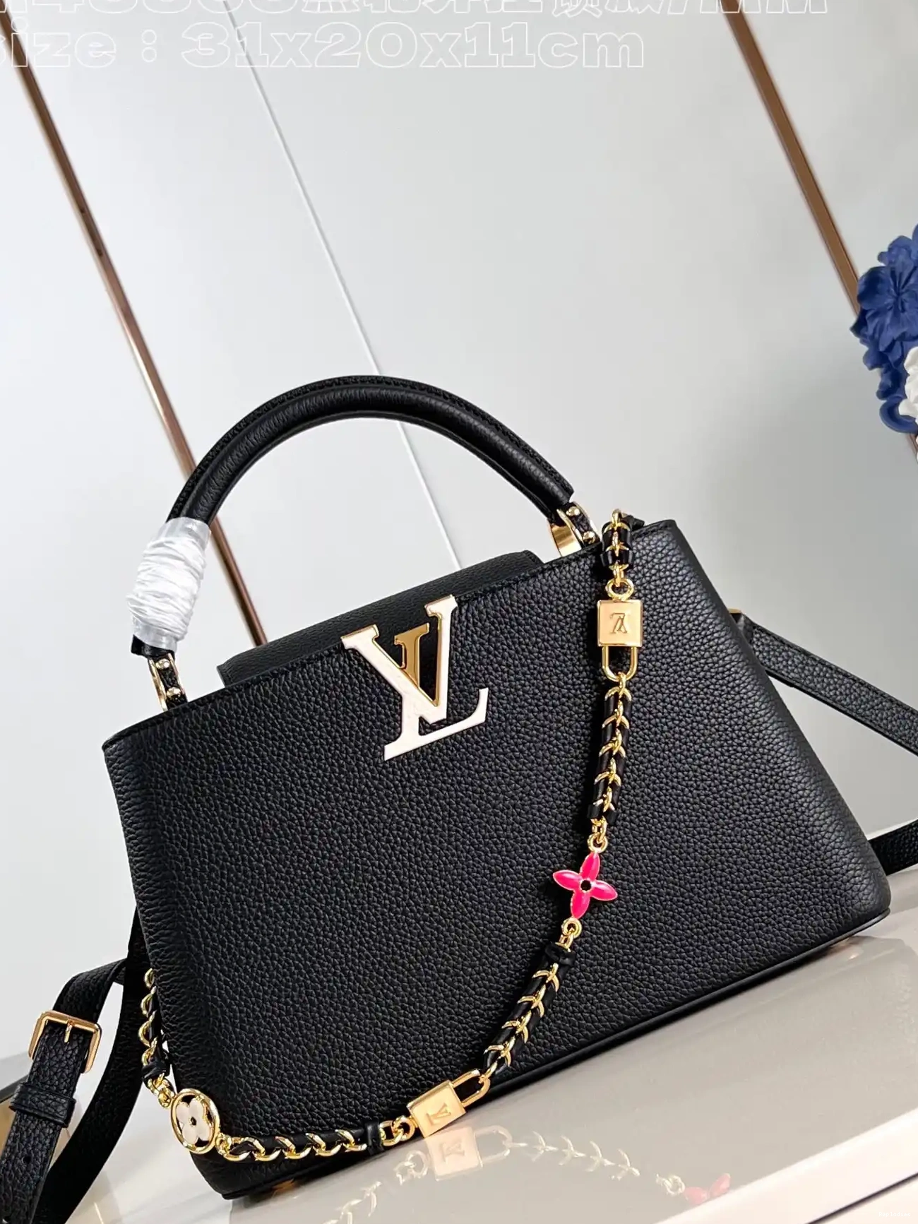 How to buy Cheap BB-31.5*20*11CM LOUIS CAPUCINES VUITTON 0216