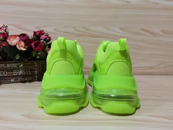 Affordable Cheap BALENCIAGA TRIPLE S TRAINERS CLEAR SOLE FLLO YELLOW 541624 W09O1 9002 0204